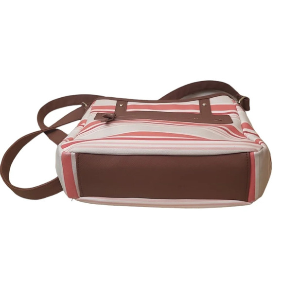 SALMON Tan Stripes Crossbody Bag - Picture 4 of 9